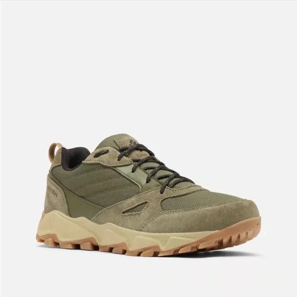 Columbia Other - Columbia Ivo Trail Sneakers Men’s Size 11.5 Olive Green Brown Suede Hiking